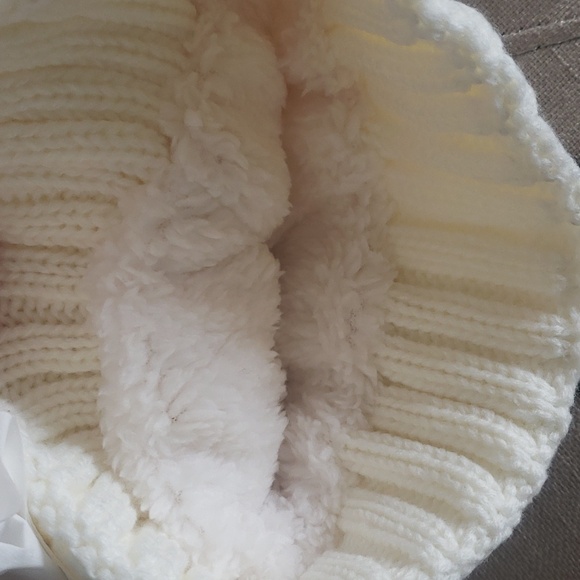 Vintage Philadelphia Flyers Patch Cable Knit Pom Pom Hat - Picture 4 of 4